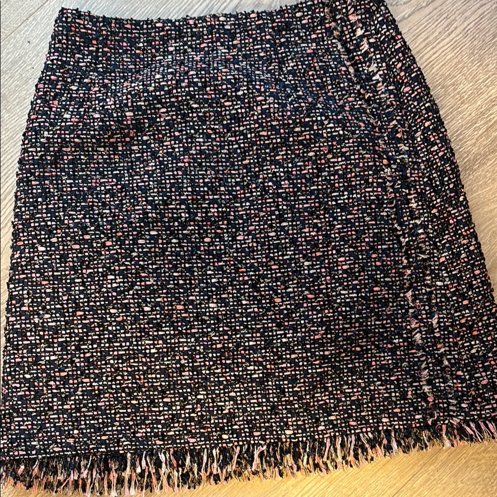 Club Monaco Black and Pink Pencil Skirt